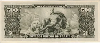 Brazil 500 Cruzeiros, 1948 reverse