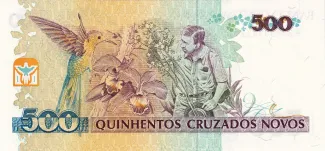 Brazil 500 Cruzeiros, 1990 reverse