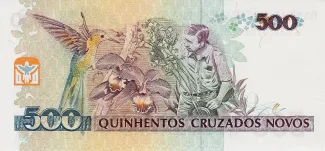 Brazil 500 Cruzeiros, 1990 reverse
