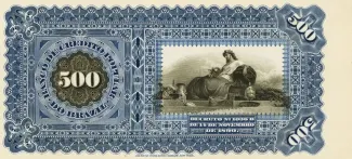 Brazil 500 Mil Réis, 1890 reverse