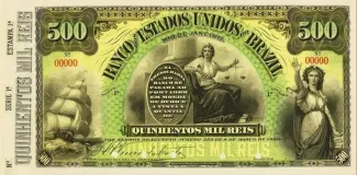 Brazil 500 Mil Réis, 1890 obverse