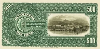 Brazil 500 Mil Réis, 1890 reverse