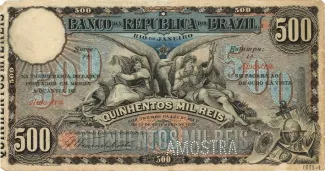 Brazil 500 Mil Réis, 1893 obverse