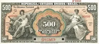 Brazil 500 Mil Réis, 1907 obverse