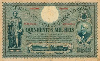 Brazil 500 Mil Réis, 1909 obverse
