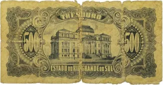 Brazil 500 Mil Réis, 1933 reverse