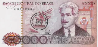 Brazil 50 Cruzados, 1986 obverse