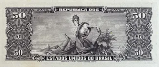 Brazil 50 Cruzeiros, 1963 reverse