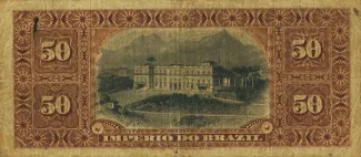 Brazil 50 Mil Réis, 1889 reverse