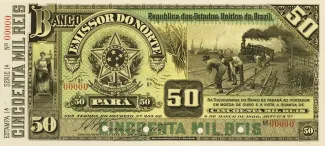 Brazil 50 Mil Réis, 1890 obverse