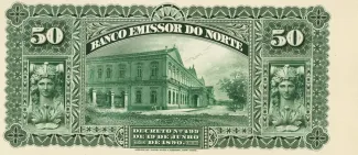 Brazil 50 Mil Réis, 1890 reverse