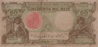 Brazil 50 Mil Réis, 1906 obverse