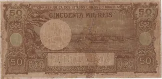 Brazil 50 Mil Réis, 1906 reverse