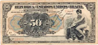 Brazil 50 Mil Réis, 1911 obverse
