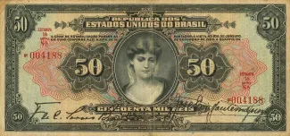 Brazil 50 Mil Réis, 1927 obverse