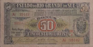 Brazil 50 Mil Réis, 1930 obverse