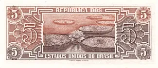 Brazil 5 Cruzeiros, 1961-1962 reverse