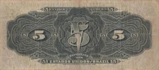 Brazil 5 Mil Réis, 1912 reverse