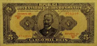 Brazil 5 Mil Réis, 1923 obverse