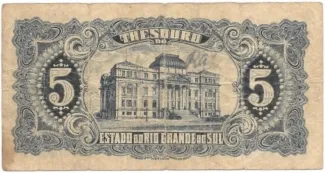 Brazil 5 Mil Réis, 1933 reverse
