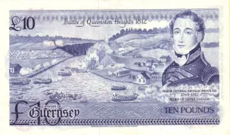 Guernsey 10 Pounds, 1975-1980 reverse