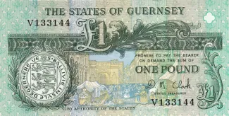 Guernsey 1 Pound, 1991-2016 obverse