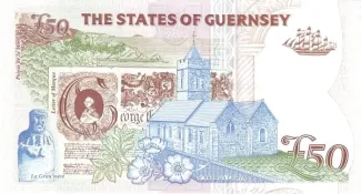 Guernsey 50 Pounds, 1996 reverse