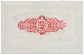 Guernsey 5 Shillings, 1941-1943 reverse