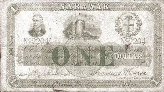 British Malaysia 1 Dollar, 1917 image