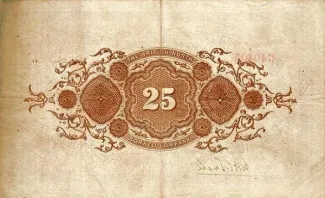 British Malaysia 25 Dollars, 1922-1927 reverse