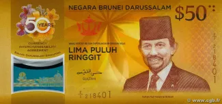 Brunei 50 Ringgit, 2017 P-38 obverse