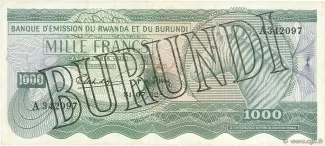 Burundi 1.000 Francs, 1964 image