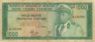 Burundi 1.000 Francs, 1965 image