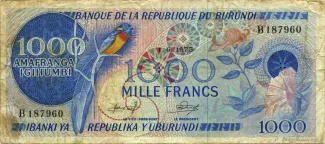 Burundi 1.000 Francs, 1976 image