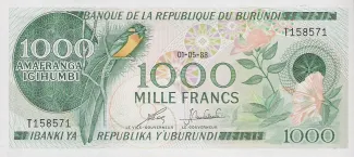 Burundi 1.000 Francs, 1991 image
