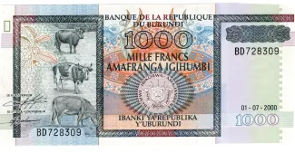 Burundi 1.000 Francs, 2006 image