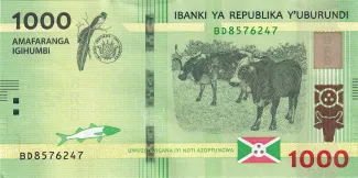 Burundi 1.000 Francs, 2023 image