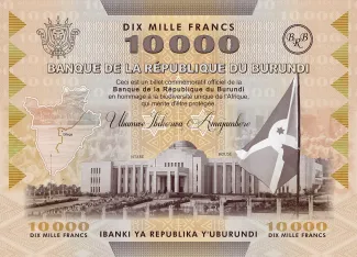 Burundi 10,000 Francs, 2025 reverse