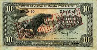 Burundi 10 Francs, 1964 image