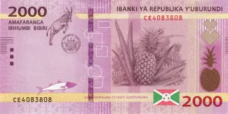 Burundi 2.000 Francs, 2023 image