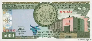 Burundi 5.000 Francs, 2005 image