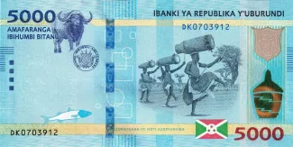 Burundi 5.000 Francs, 2018 image