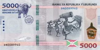 Burundi 5.000 Francs, 2022 image