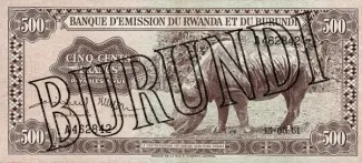 Burundi 500 Francs, 1964 image