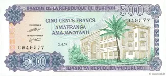 Burundi 500 Francs, 1980 image