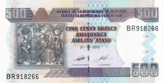 Burundi 500 Francs, 2013 image