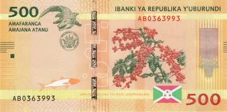 Burundi 500 Francs, 2023 image