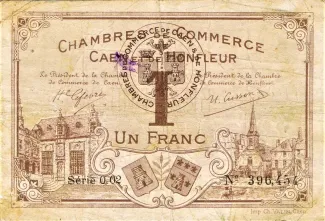 French notgeld 1 Franc, 1920 obverse