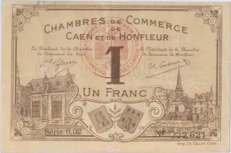 French notgeld 1 Franc, 1920 obverse