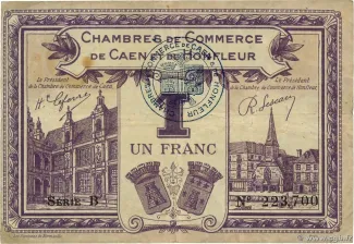 French notgeld 1 Franc, 1920 obverse